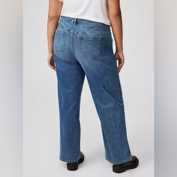 Torrid Perfect Wide Leg Vintage Stretch Mid-Rise Jean Size 14 New - Picture 4 of 5